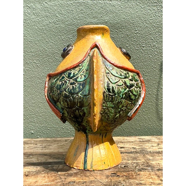 Vintage Italian Glazed Ceramic Fish For Sale - Image 4 of 12