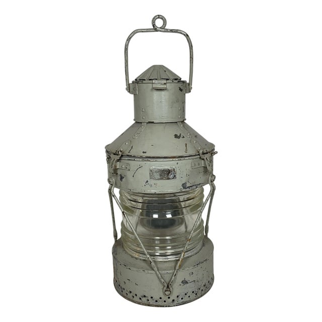Steel Ships Anchor Lantern For Sale