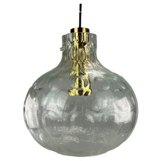 Space Age Glass Ceiling Lamp from Limburg, Germany, 1970s For Sale