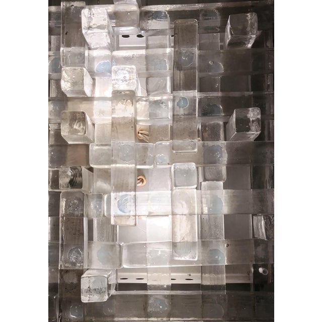 Large Glass Wall Sconce attributed to Poliarte, Murano, 1960s For Sale - Image 13 of 16
