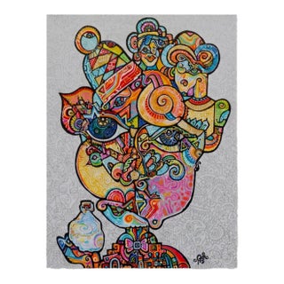 Alexander Arshansky Cubist Painting "Whole Milk" For Sale