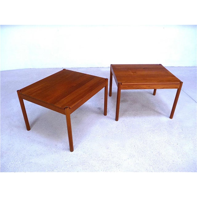 1960s Teak Side Tables from Magnus Olesen, Set of 2 For Sale - Image 5 of 14