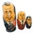 Three (3) Pieces Politician Matryoshka Dolls For Sale