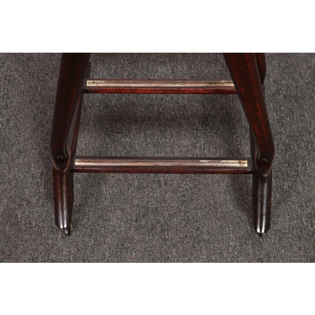 Italian Modern Fratelli Reguitti Sculptural Stained Mahogany X-Form Valet For Sale - Image 13 of 16