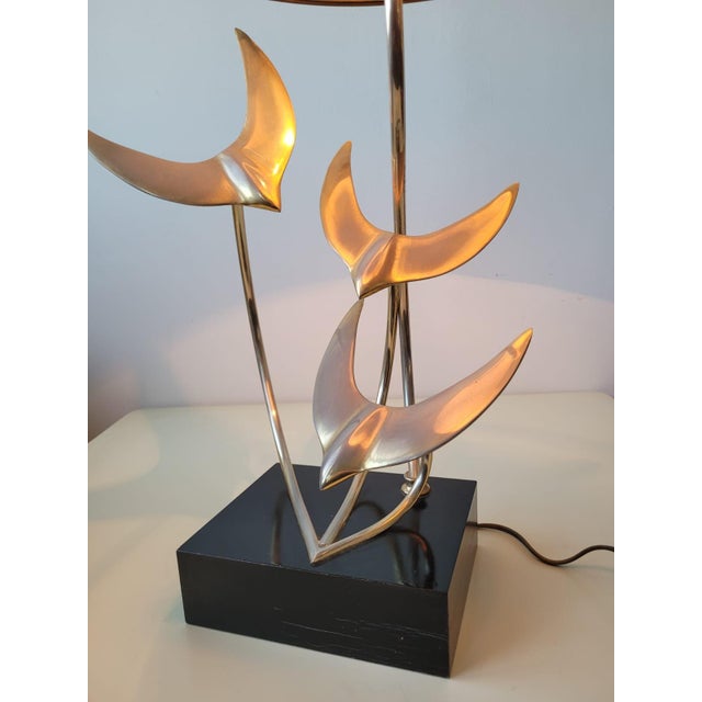 Flight of Wild Geese Sculpture Lamp, France, 1970s For Sale - Image 10 of 18