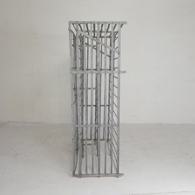 Steel Fer Rigid Wine Rack for 300 Bottles, 1950s For Sale - Image 9 of 18
