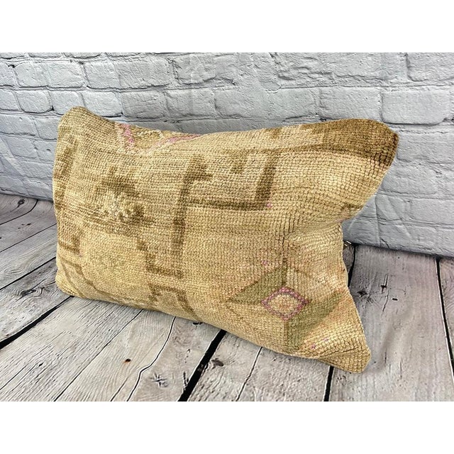 Vintage Pillow Case Turkish Rug Pillow Decorative Rug Pillow Dry cleaning only. PILLOW INSERT IS NOT INCLUDED