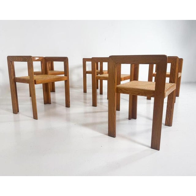 Set of Mid-Century Modern Armchairs by Derk Jan De Vries, 1960s, Set of 6 For Sale - Image 4 of 5