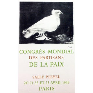 1950s 'Congress Mondial' Lithograph by Pablo Picasso For Sale