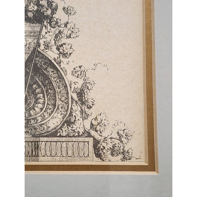 Sky Blue Vintage French Neoclassical Style Etching Reproduction After Gilles-Paul Cauvet For Sale - Image 8 of 10