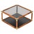 Bamboo, Brass and Smoked Glass Coffee Table in the style of Gabriella Crespi, Italy, 1970s For Sale - Image 14 of 14