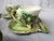 Vintage Majolica Style Shell Cup and Saucers Set of 9 Pieces For Sale - Image 9 of 17