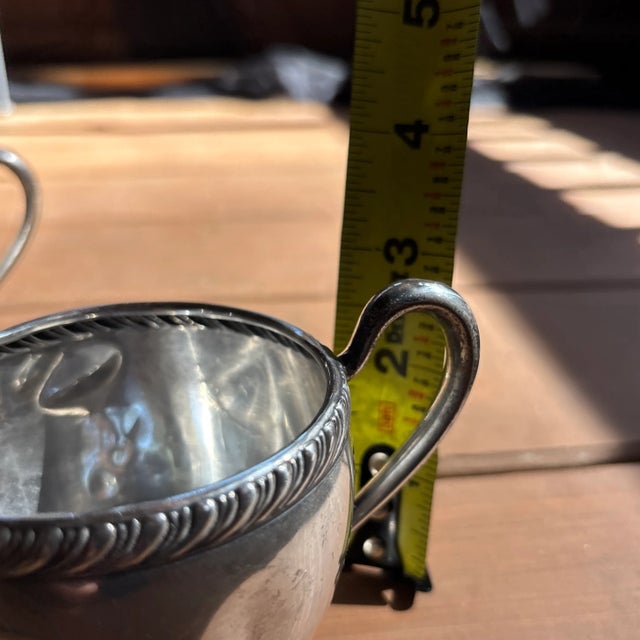 Early 20th Century M. Fred Hirsch Co Sterling Creamer and Sugar For Sale - Image 12 of 12