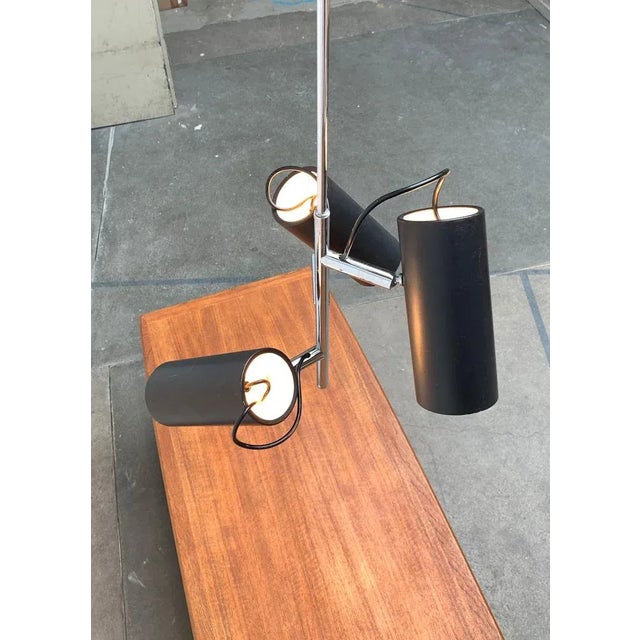 Black Mid-Century Minimalist Pendant Lamp, 1960s For Sale - Image 8 of 18