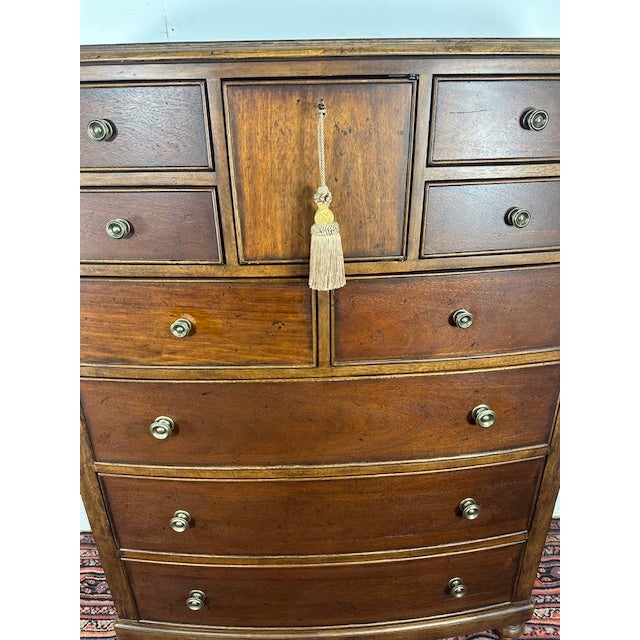 1960s Universal Furniture Tallboy Dresser With Lock For Sale - Image 4 of 10