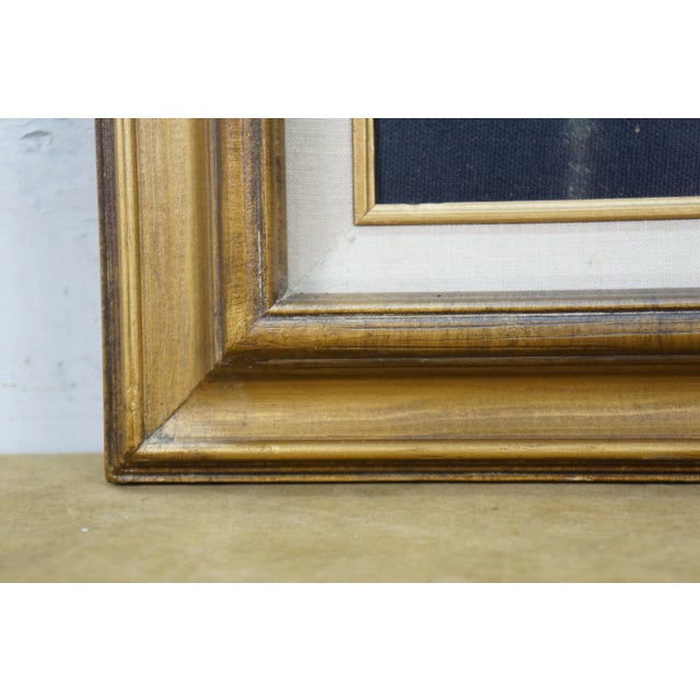 Linen Vintage 1983 Kitchen Maid Milkmaid Print on Board After Johannes Vermeer 20", Framed For Sale - Image 8 of 11