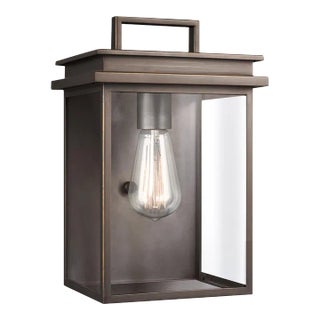 Sean Lavin By Visual Comfort Studio Glenview Small Lantern in Antique Bronze For Sale