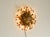 Glass Large Italian Gilt Ceiling Lamp in Glass by Banci Firenze, 1960s For Sale - Image 7 of 18