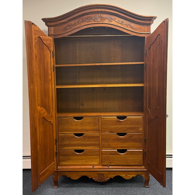 Ethan Allen Ethan Allen Maison Collection French Armoire For Sale - Image 4 of 11