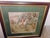 Grand Scale Vintage English Fox Hunt Still Life Tapestry in Custom Dark Wood Frame For Sale - Image 4 of 6