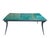 Vintage Table with Green Faux-Marble Glass Top and Curved Legs, 1950s For Sale - Image 9 of 11