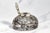 Metal Elegant Large Edwardian English Sterling Silver Crystal Paperweight Desk Inkwell For Sale - Image 7 of 13