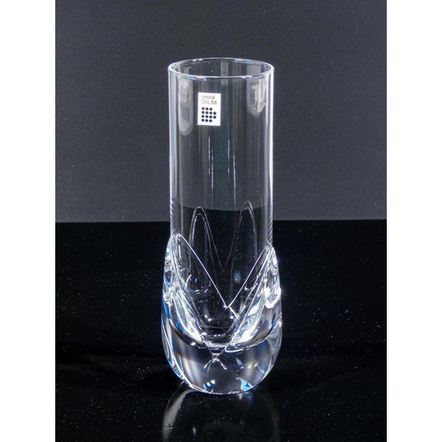 Set of 12 daum france corolle crystal glasses, all signed on the base and with a label. Original packaging. France, 1980s...