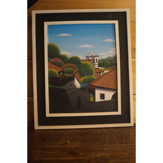 1960s 1970s Jose Antonio Velasquez Street Scene Painting For Sale - Image 5 of 10