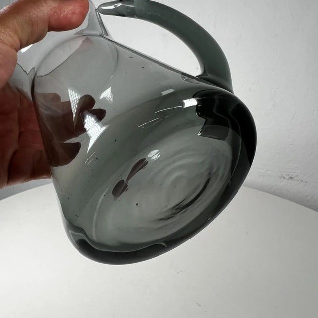 Mid-Century Modern 1958 Morgantown Wv Hoffman House Glass Martini Pitcher & Four Glasses For Sale - Image 3 of 13