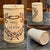 Early 19th-century earthenware pharmacy jar decorated with branches and adorned with snakes - inscription "ong citrin" -...