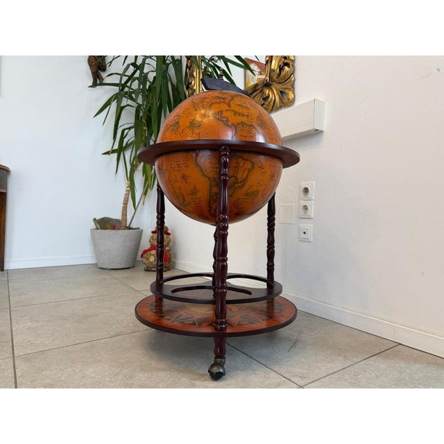 Vintage Globe Bar Cabinet, 1980s For Sale - Image 3 of 14