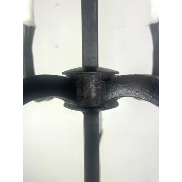 Two-Tier Wrought Iron Chandelier by Melissa Levinson For Sale In Los Angeles - Image 6 of 7