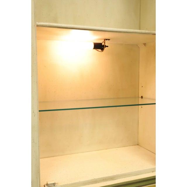 Thomasville 1960's Neoclassical Painted Curio Display Cabinet For Sale - Image 10 of 12