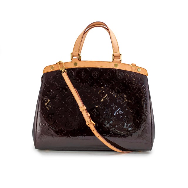 Louis Vuitton Monogram Vernis Brea Patent Leather Brass Hardware Handbag For Sale - Image 11 of 13