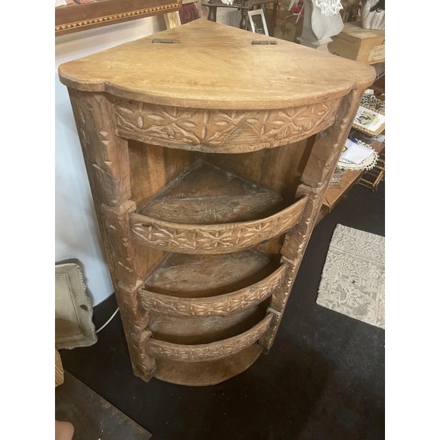 Indian Corner Cabinet, 1950s For Sale - Image 3 of 9