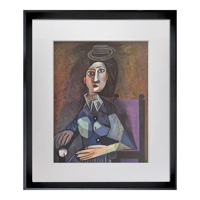Pablo Picasso "Portrait" Limited Edition Lithograph, 1942/1950, Custom Framed Modernist Print For Sale