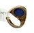 Metal 17.61 CTW Mid-Century No Heat Burmese Sapphire 18k Yellow Gold Ring, Size 7 For Sale - Image 7 of 11