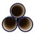 Ceramic French Longwy Pottery Floral Decorated Triple Bud Vase, Signed, C1900 For Sale - Image 7 of 10
