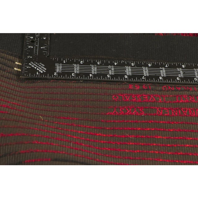 Textile Mid 20th Century Kirsti Ilvessalo Vintage Finnish Rya Ryijy Rug, 4'3 X 6'10 For Sale - Image 7 of 11