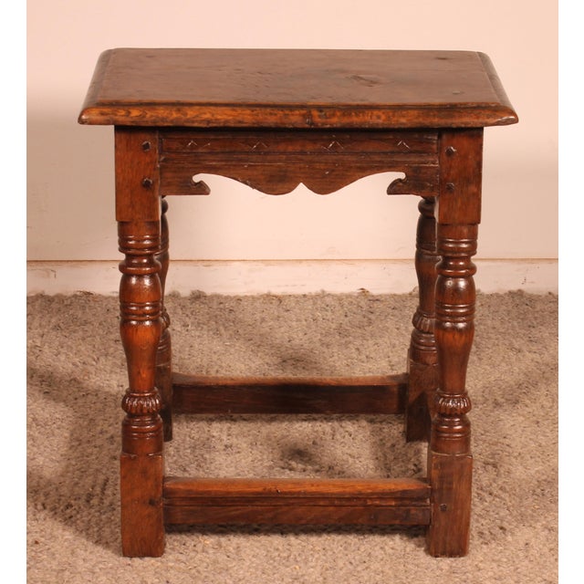 Early 19th Century English Oak Stool For Sale - Image 6 of 12
