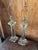 Restoration Hardware Pair of Architectural Crystal & Resin Column Table Lamps by Restoration Hardware, Circa 2006 For Sale - Image 4 of 14