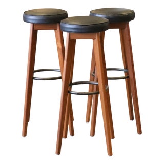 Danish Teak Barstool, 1960s For Sale
