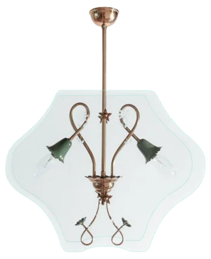 Italian Chandelier by Pietro Chiesa for Fontana Arte, 1940s