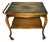 Chippendale Style Wicker and Glass Bar Trolley, 1960s For Sale