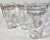 Vintage Art Deco Gold and White Floral Tumblers- Set of 8 For Sale - Image 4 of 11