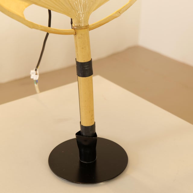 Uchiwa III Table Lamp by Ingo Maurer for M Design, 1970s For Sale - Image 4 of 8