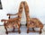 French Century Furniture Amelia Dining Chairs Old World Tuscan For Sale - Image 3 of 14