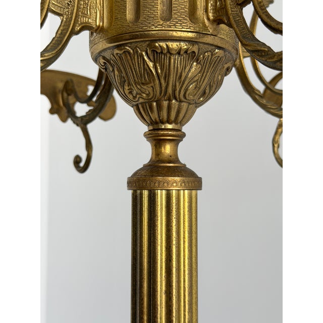 1960s Vintage Italian Brass Coat Rack with Onyx Marble Centrepiece, 1960s For Sale - Image 5 of 18