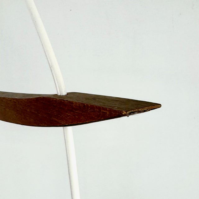 Mid-Century Modern Mid-Century Modern Scandinavian Teak and White Glass Double Pendant Light, 1960s For Sale - Image 3 of 9