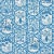 Schumacher X Johnson Hartig Ting Ting Fabric in Blue For Sale